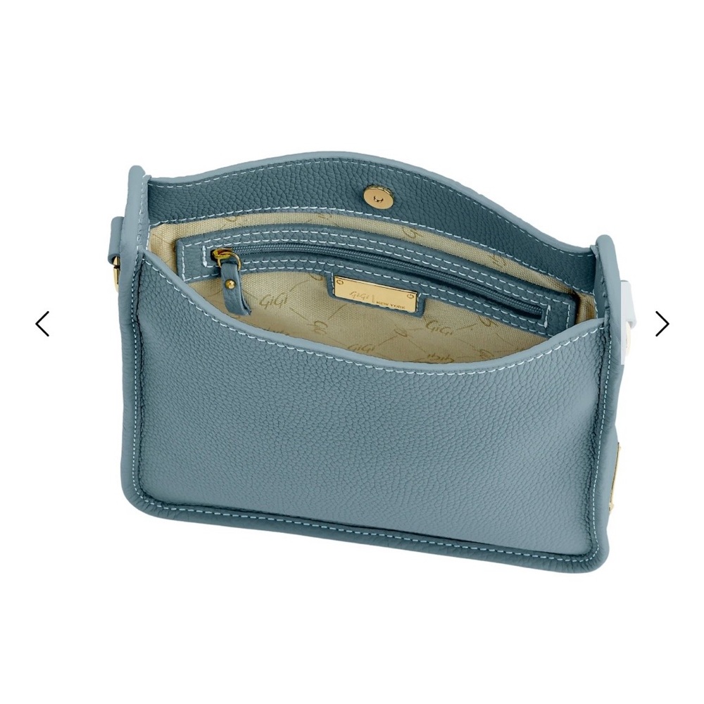 NWT GiGi New York Light Blue Crossbody Bag - Picture 4 of 8